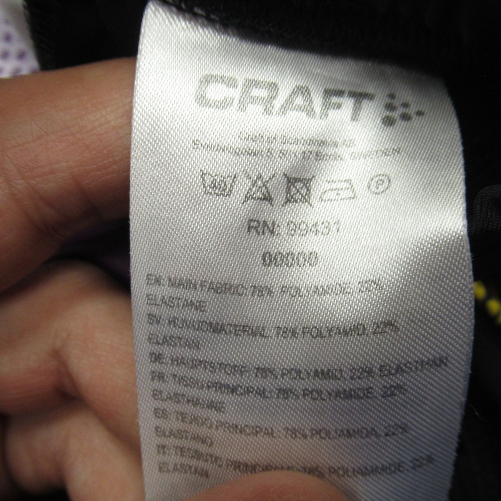 Craft Cycling Triathlon Suit Jersey Womens Small Purple Diamond Padded Full Zip - Picture 4 of 15